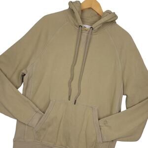 Champion Men's Sweatshirt Hoodie Sz Large Kangaroo Pocket Activewear Tan